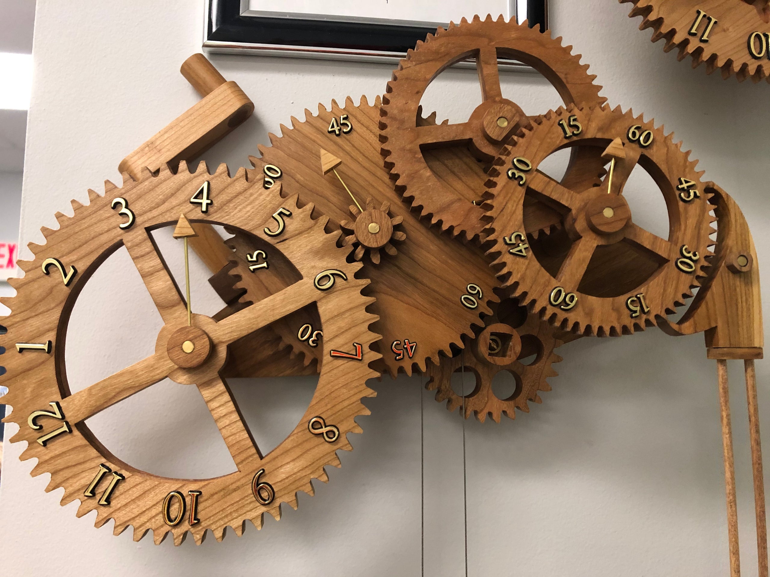 Wooden Gear Clocks by Richard Jenne